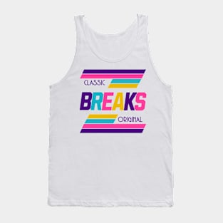 BREAKBEAT  - Classic Original Breaks (purple/gold/blue) Tank Top